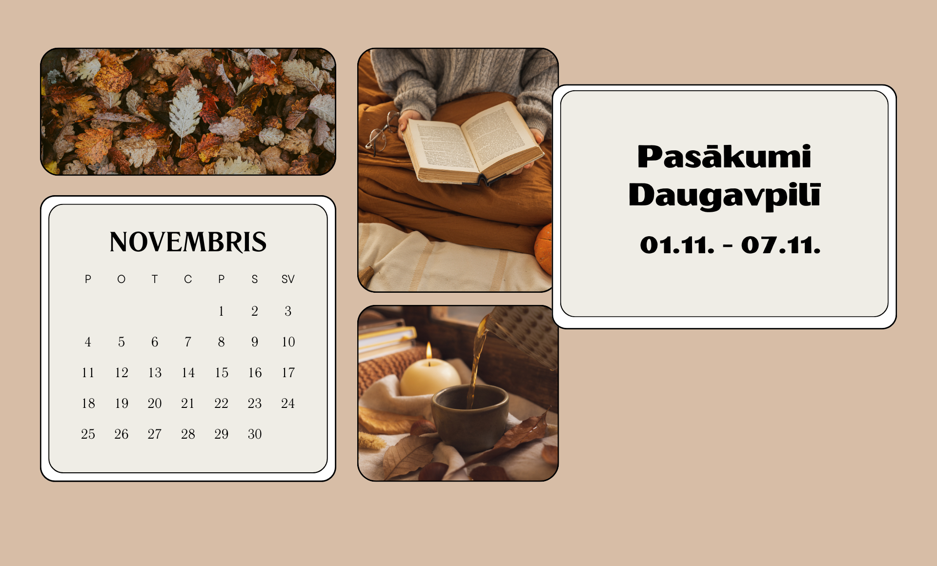 Pasākumi Daugavpilī 1. - 7.11.2024. d