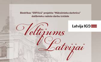 Bibliotēkā skatāms veltījums Latvijai