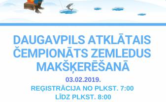 Daugavpils pilsētas atklātais čempionāts zemledus makšķerēšanā