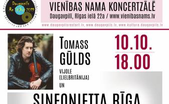 Vijolnieks Tomass Gūlds un Sinfonietta Rīga Daugavpilī