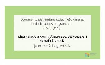 Svarīga informācija par dokumentu iesniegšanas kārtību uz vasaras darbu