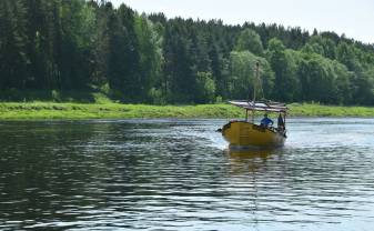 Admire the beauty of the Daugava River during water trip on a raft or boat