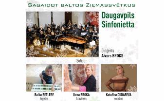 “Daugavpils Sinfonietta” aicina uz koncertu “Sagaidot baltos Ziemassvētkus”