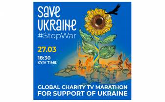 Vienības laukumā tiks translēts starptautisks TV maratons “Save Ukraine”