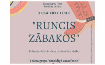 21. aprīlī Daugavpils Poļu kultūras centrā izrāde ''Runcis zābakos''