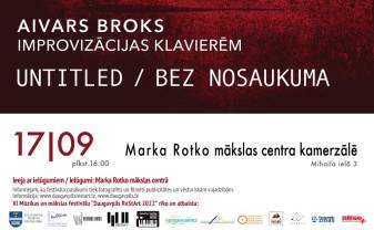 Festivālu “Daugavpils ReStArt 2022” atklās Aivara Broka klavieru improvizāciju koncerts