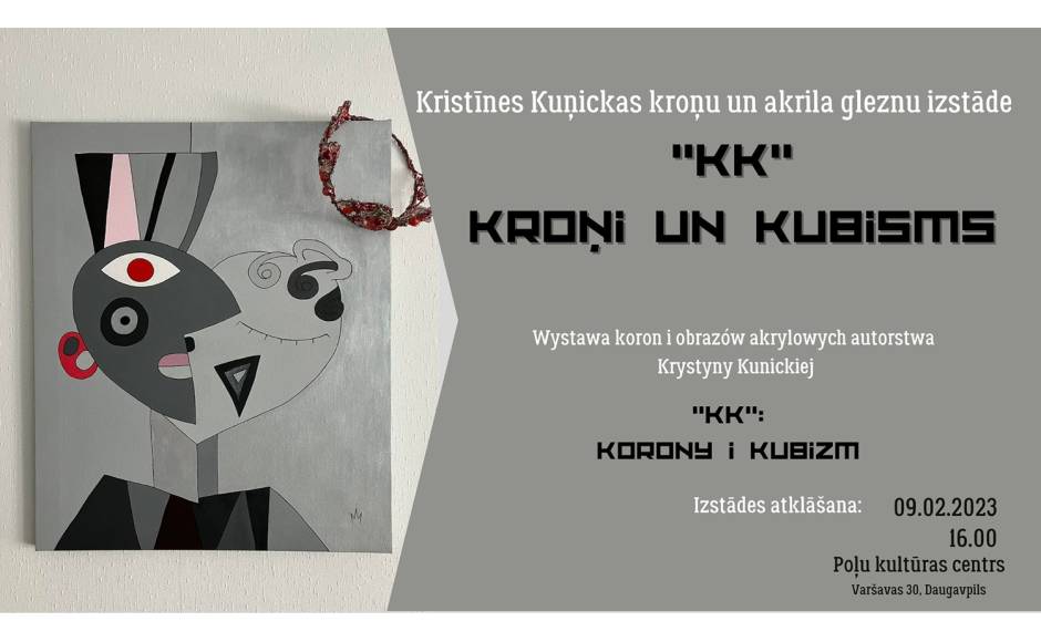 Kristīne Kunicka’s exhibition “Crowns and Cubism” will be on view at the Polish Cultural Center