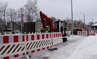 Gatavošanās tramvaju līnijas pārbūvei notiks diennakts tumšajā laikā