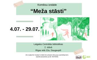 Latgales Centrālajā bibliotēkā būs skatāma Komiksu izstāde ''Meža stāsti''