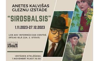 LCB aplūkojama Anetes Kalvišas gleznu izstāde “Sirdsbalsis”