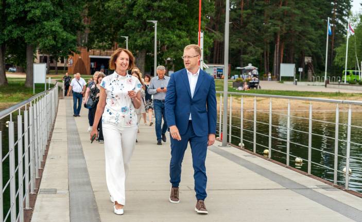 VARAM ministre Inga Bērziņa atzinīgi novērtēja Daugavpils infrastruktūras attīstības projektus