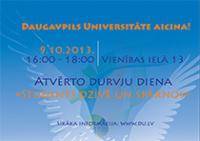 Daugavpils Universitātē notiks atvērto durvju diena