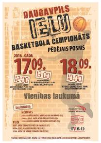 Nedēļas nogalē noslēgsies Daugavpils ielu basketbola čempionāts