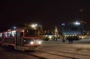 Tramvaju un autobusu kustība  Ziemassvētkos un Jaunajā gadā 