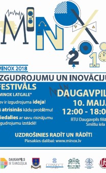 Tiek pagarināta pieteikšanās Izgudrojumu un inovāciju festivālam Daugavpilī